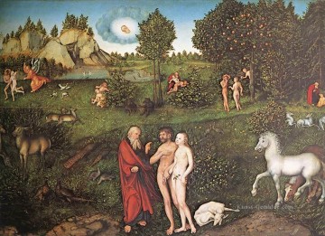 Lucas Cranach the Elder Werke - Das Paradies Lucas Cranach der Ältere